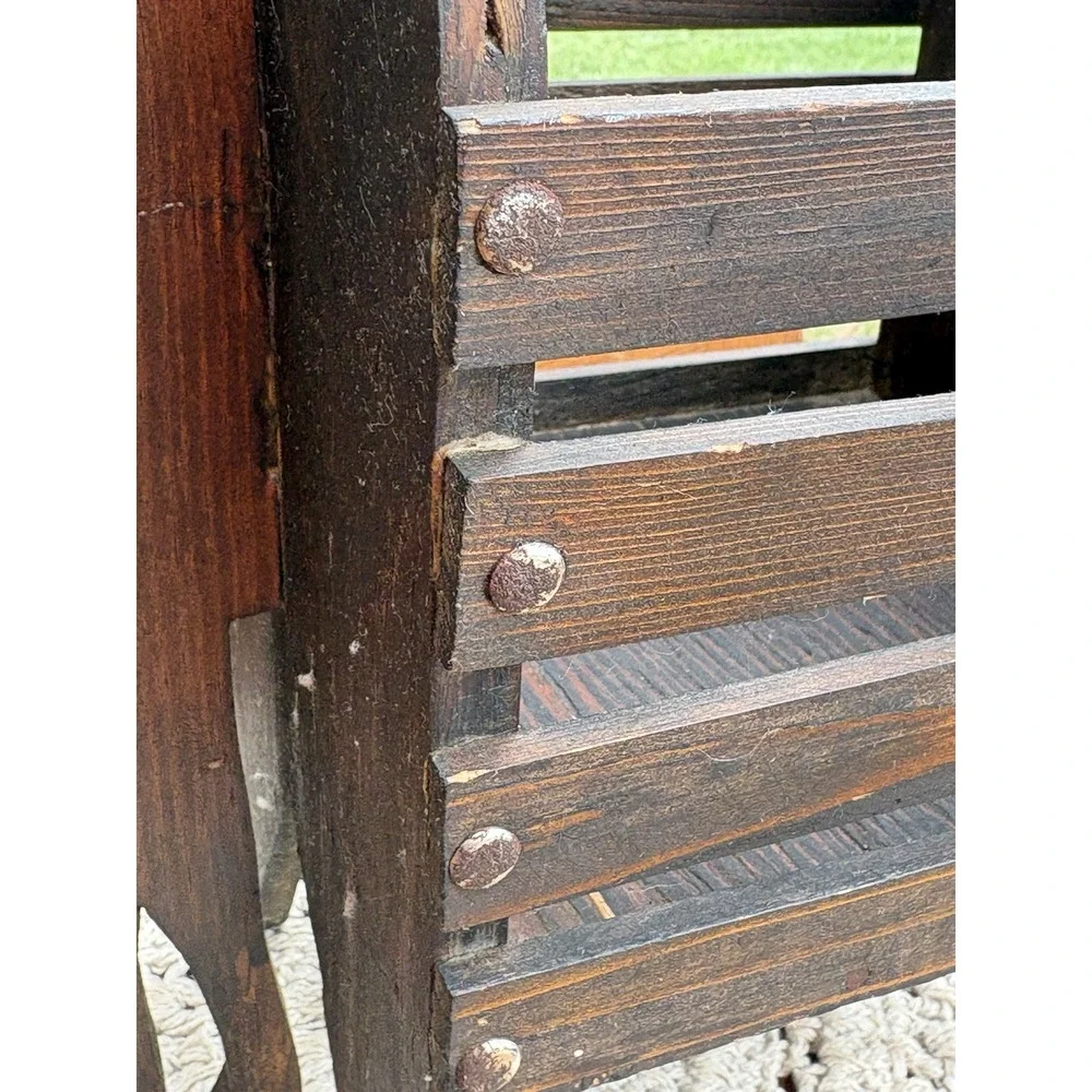 Vintage Handmade Brown Horse Planter Box Magazine Books Western Farm Decor 17